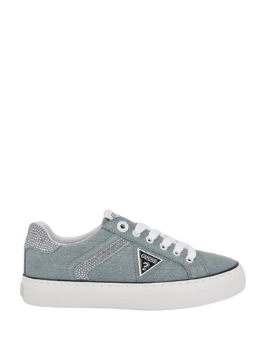 GUESS Lins Rhinestone Low-Top Denim Sneakers image 5