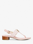 MICHAEL KORS  Hannah Signature Logo T-Strap Sandal - Powder Blush image 3