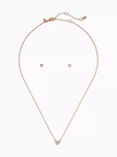KATE SPADE  Yours Truly Pave Studs And Mini Pendant Set - Boxed image 0