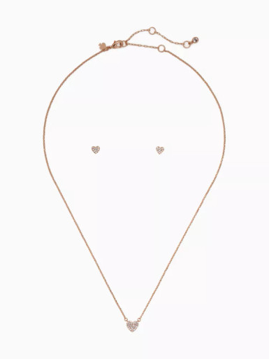 KATE SPADE  Yours Truly Pave Studs And Mini Pendant Set - Boxed image 0
