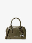 MICHAEL KORS Thompson Extra-Small Distressed Convertible Satchel – Olive (@Delhi Studio) image 0