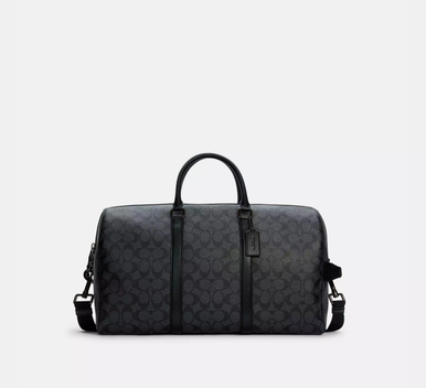 COACH Venturer Bag In Signature Canvas- Gunmetal/Charcoal/Black image 3