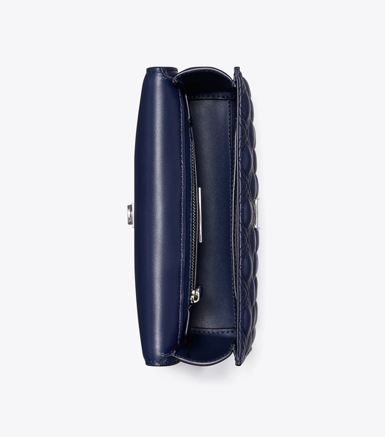 TORY BURCH Small Fleming  Convertible Shoulder Bag- Royal Navy image 3