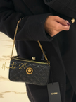 VERSACE La Madusa Mini Quilted Leather Black Shoulder Bag image 1
