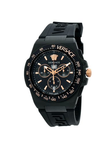 VERSACE  Greca Extreme Chronograph Quartz Black Dial Men's Watch image 0