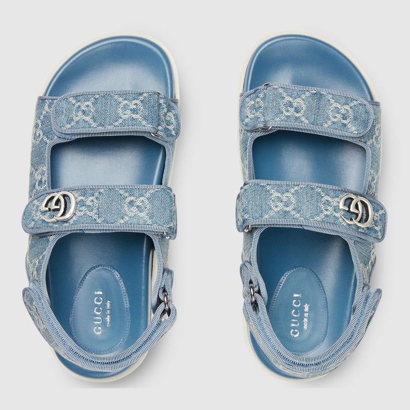 GUCCI Logo-plaque sandals image 1