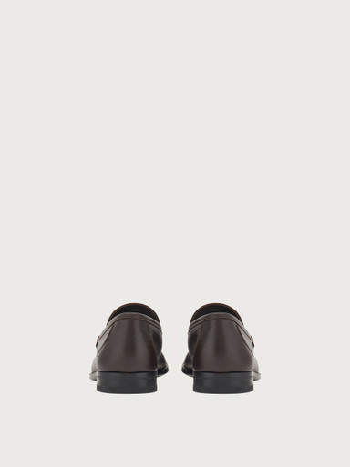 SALVATORE FERRAGAMO Gancini Embellished Moccasin - Dark Brown image 0