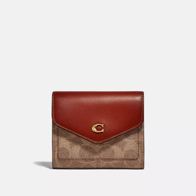 COACH Wyn Small Wallet In Colorblock Signature Canvas image 1