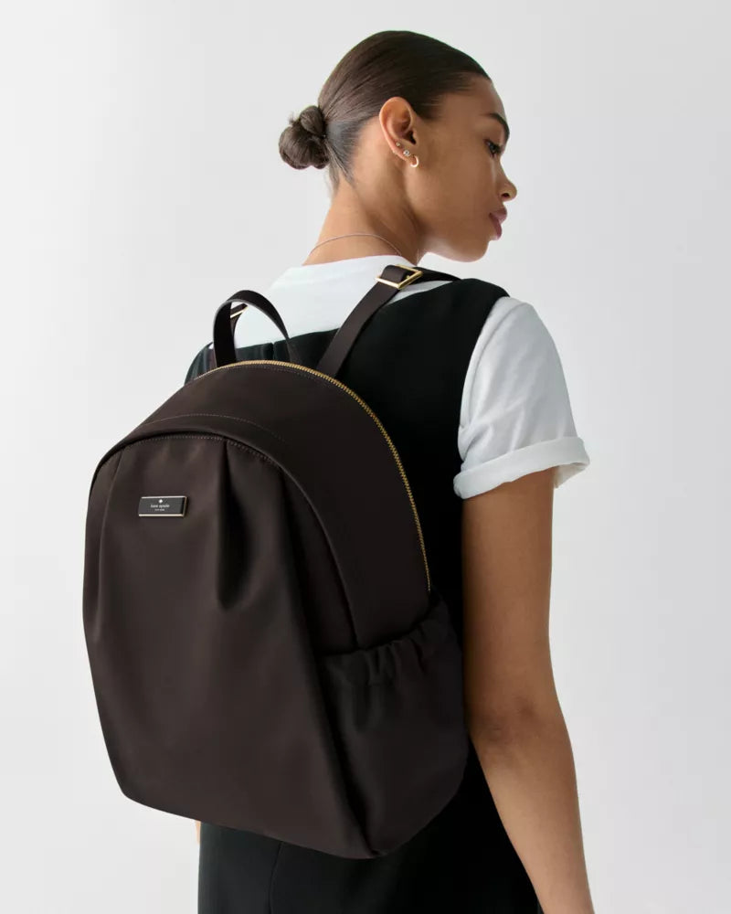 KATE SPADE Carter Nylon Large Backpack - Hot Fudge image 1
