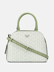 Guess Kamri Logo Mini Dome Satchel - Green image 0