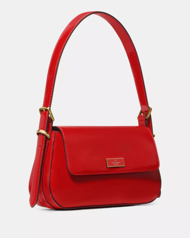 KATE SPADE Bridget Patent Fabric Small Flap Shoulder image 4