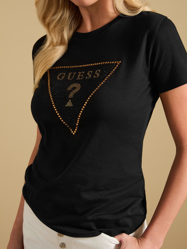 GUESS Ava Triangle Tee Black image 1