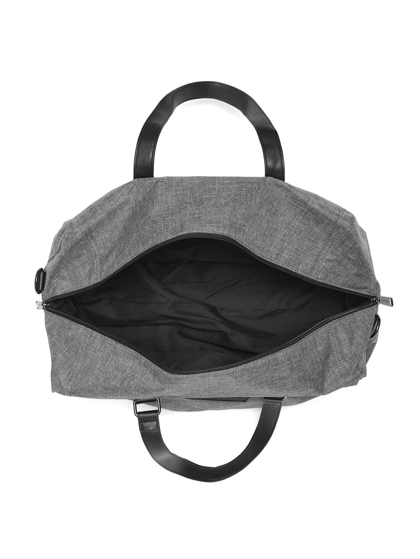 Guess Faux-Leather Trim Duffle Bag - Gray image 2