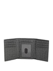 Guess Allover Logo Trifold Wallet - Black image 2