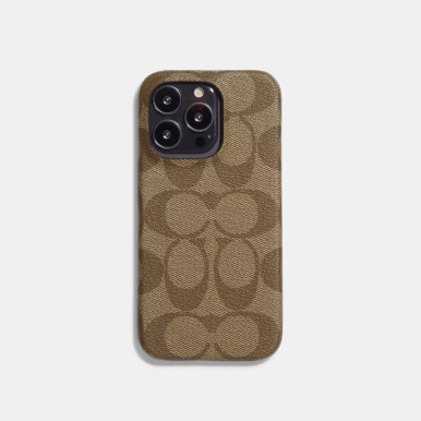 COACH Iphone 14 Pro Case In Signature Canvas image 0