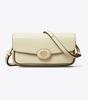 TORY BURCH Robinson Spazzolato Rectangular Shoulder Bag - Shea Butter image