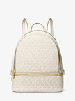 MICHAEL KORS  Rhea Medium Signature Logo Backpack - Lt Crm Multi image 2