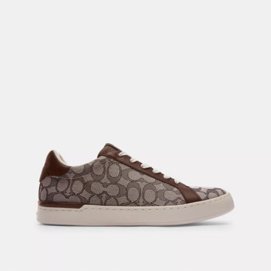 COACH Clip Low Top Sneaker In Signature Jacquard image 1