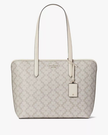 [AT DELHI] KATE SPADE Signature Spade Flower Large Tote - Dark Beige Multi image 1