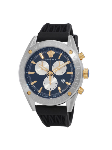 VERSACE V-Chrono Chronograph Quartz Black Dial Men's Watch image 0