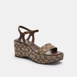 COACH Gale Wedge Sandal In Signature Jacquard image 3