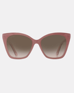 Jimmy Choo Brown Gradient Butterfly Ladies Sunglasses (Arriving In Delhi) image 0