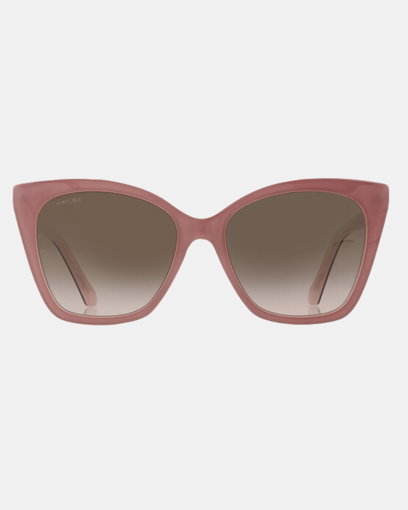 Jimmy Choo Brown Gradient Butterfly Ladies Sunglasses (Arriving In Delhi) image 0