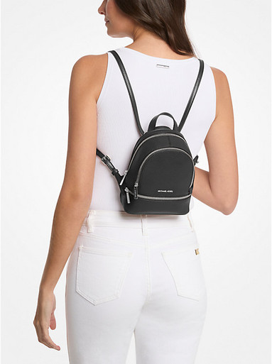 MICHAEL KORS  Rhea Extra-Small Pebbled Leather Backpack image 0