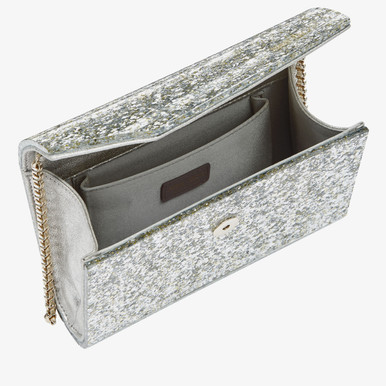 JIMMY CHOO Candy Coarse Glitter  Champagne  Bag image 1