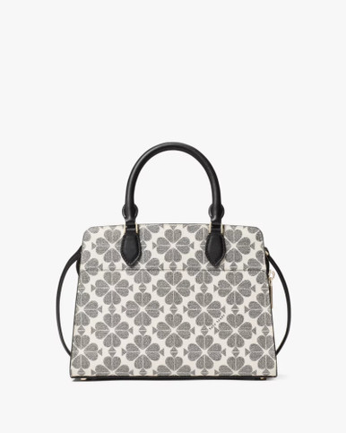 KATE SPADE  Signature Spade Flower Small Satchel - Black Multi ( Arriving In Delhi ) image 1