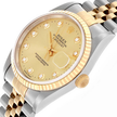 [AT DELHI] [STORE DISPLAY MODEL] ROLEX Datejust Steel Yellow Gold Diamond Dial Mens Watch image 2