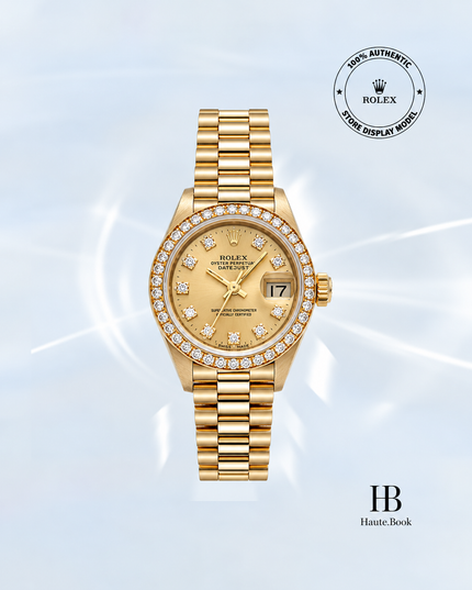 [Store Display] Rolex Datejust Champagne Diamond Presidential 26 mm