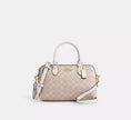 COACH Rowan Satchel Bag In Signature Canvas -  Gold/Sand/Chalk image 0