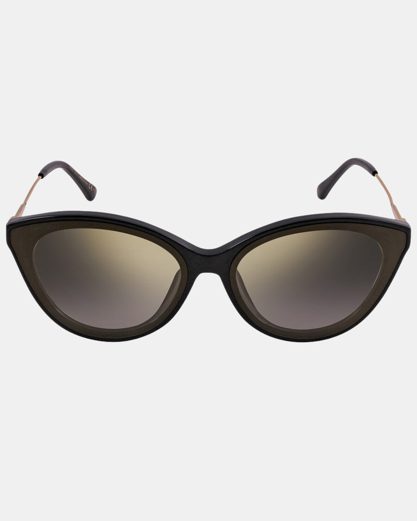 Jimmy Choo Grey Gold Mirror Cat Eye Ladies Sunglasses (Arriving In Delhi) image 0