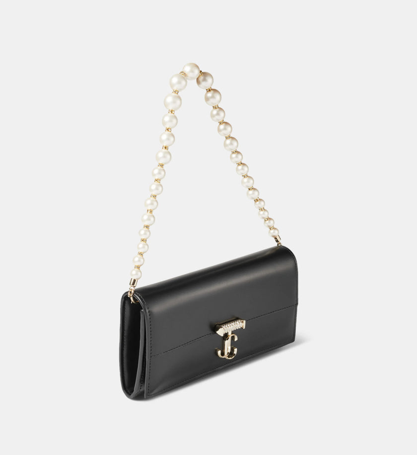 JIMMY CHOO Avenue Wallet On Chain Black image 2