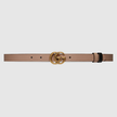 GUCCI GG Marmont Reversible Thin Belt  - Pink image 0