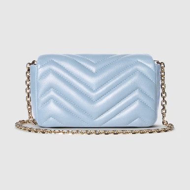 GUCCI GG Marmont Mini Shoulder Bag - Light blue image 0