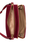 Guess Avelina Rhinestone Logo Double-Zip Crossbody - Red image 3