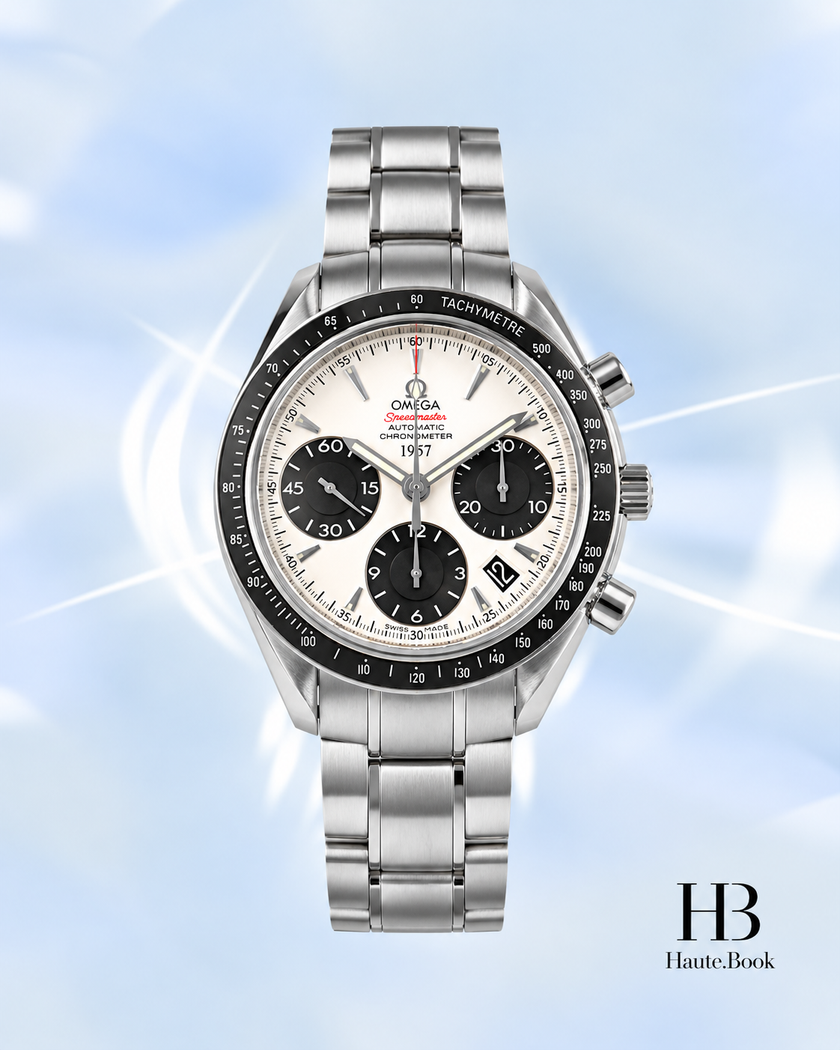 [Store Display] Omega Speedmaster Date Chronograph Silver Grey Dial 40 mm
