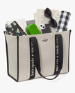 Kate Spade Kip Canvas Large Tote - Natural Multi ( Arriving In Delhi ) image 2