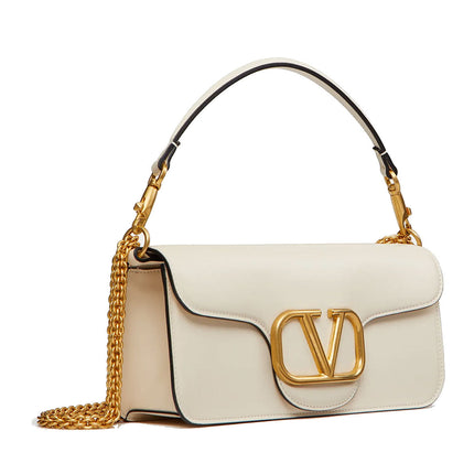 [AT DELHI] VALENTINO Loco Calfskin Shoulder Bag - Ivory image 4