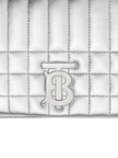 BURBERRY Small Quilted Lola Bag In Metallic Leather image 4