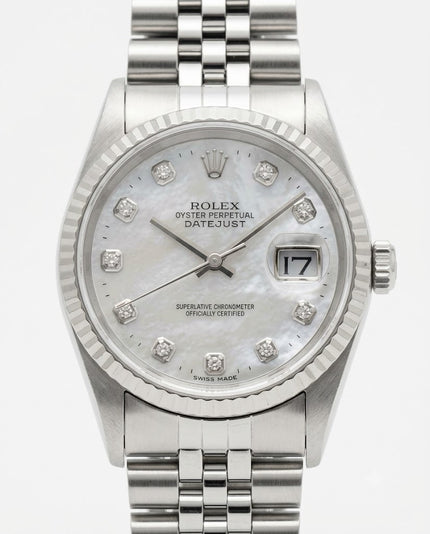 [Store Display] Rolex Datejust White Shell Diamond 36mm