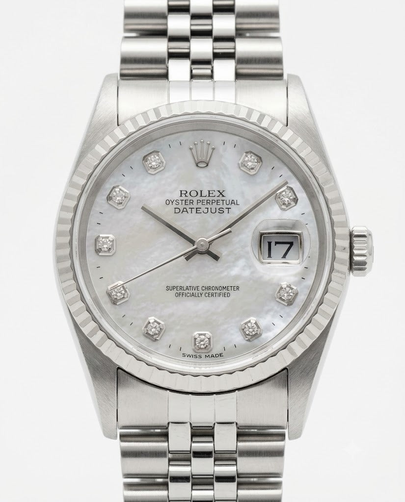 [Store Display] Rolex Datejust White Shell Diamond 36mm