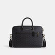COACH Ethan Slim Brief In Signature Canvas - Gunmetal/Charcoal/Black image 0