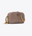 TORY BURCH Mcgraw Camera Bag- Silver Maple image 0