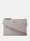 Guess Tidewood Logo Double Zip Mini Crossbody - Brown image 0