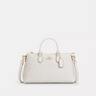 COACH Georgia Satchel Bag In Signature Canvas - Gold/White/Chalk image