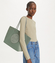 TORY BURCH Ella Chain Tote - Shale Rock image 1