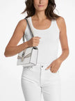MICHAEL KORS  Greenwich Small Color-Block Signature Logo Crossbody Bag - Optic White image 3